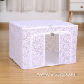 Custom nylon storage box foldable storage box for clothes with lid waterproof folding clothing quilt storage box